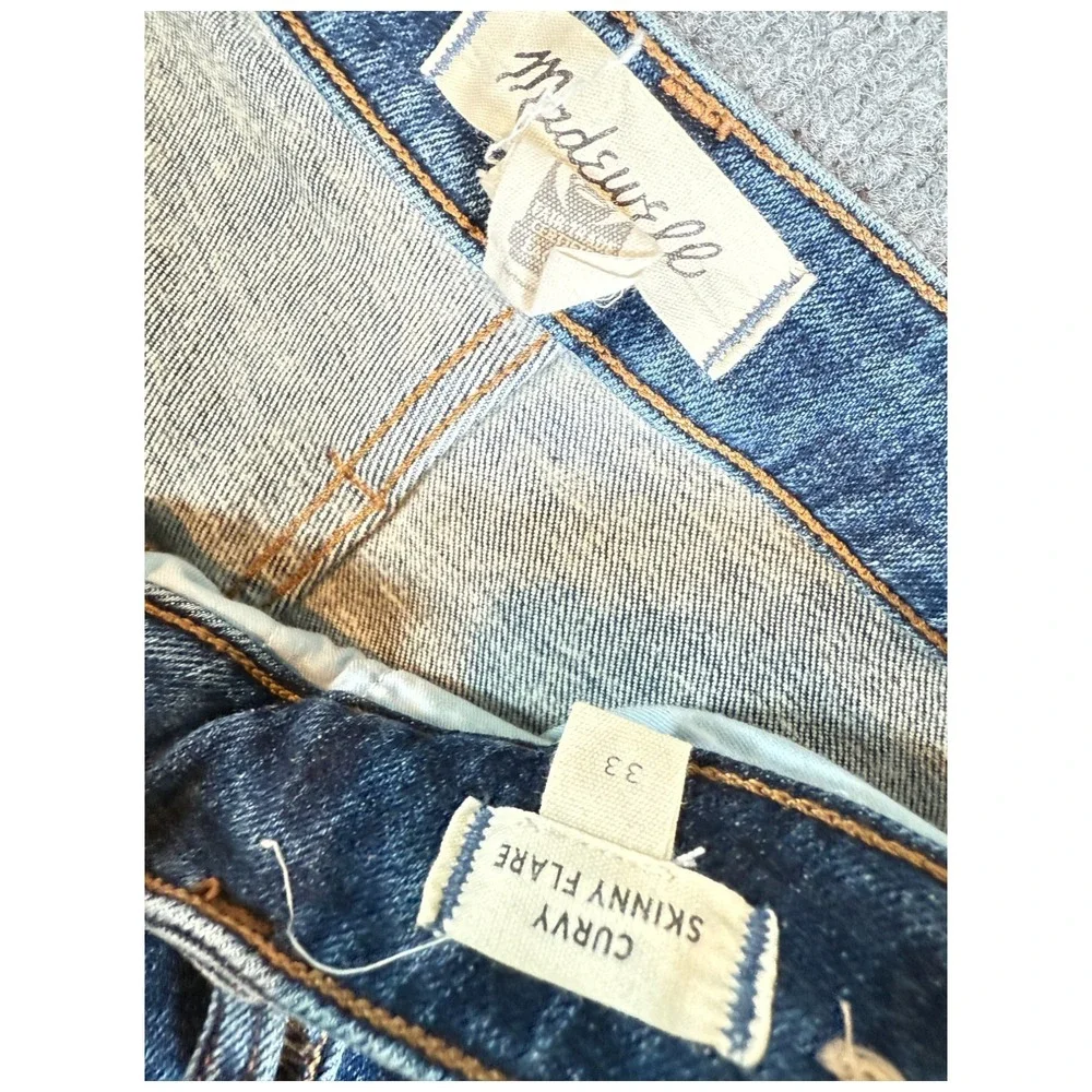 Madewell Jeans Women's 36 (36x30) High Rise Curvy Perfect Vintage Wide Leg Flare